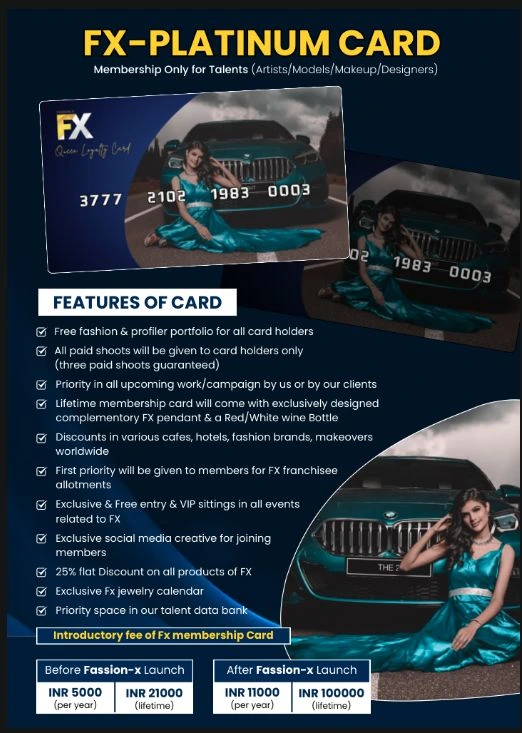 FX Platinum Card brochure